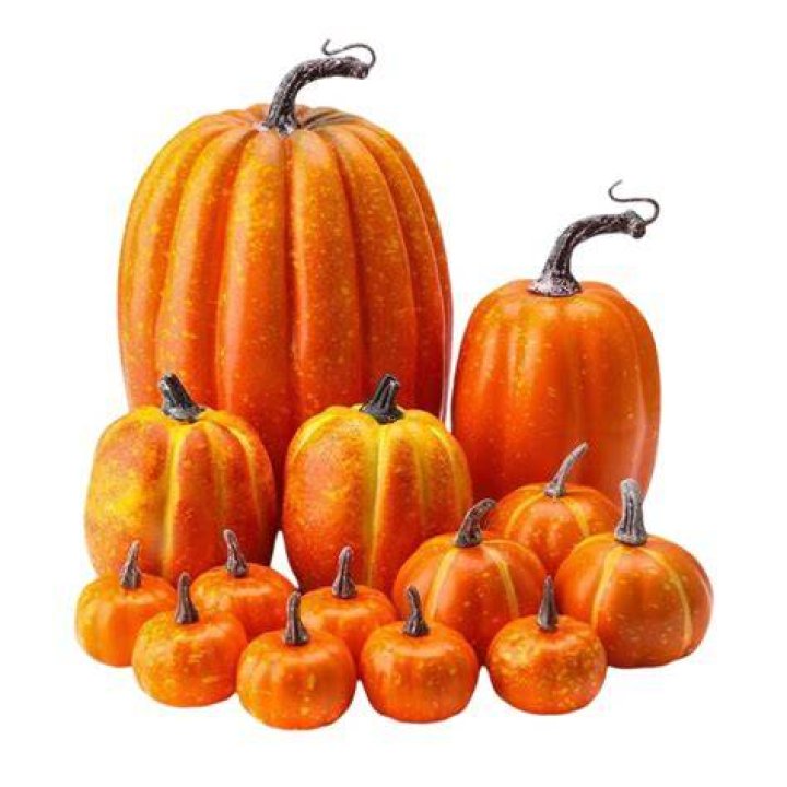12 Calabazas decorativas de interior o exterior 12 Calabazas decorativas de interior o exterior