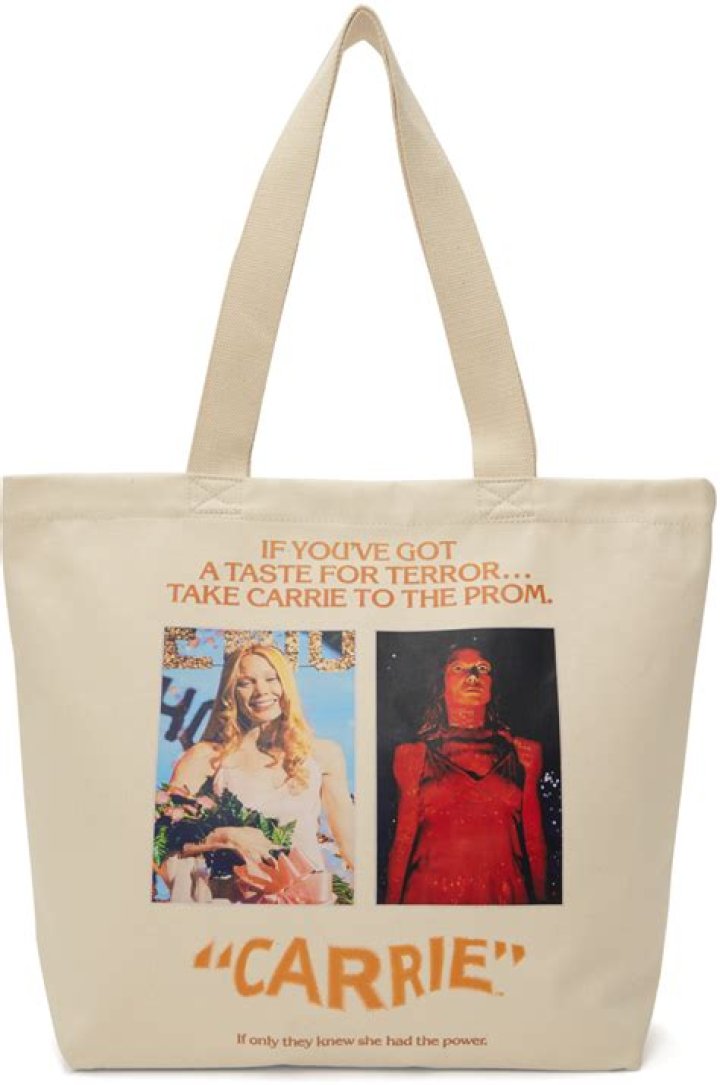 Beige Carrie Print Tote