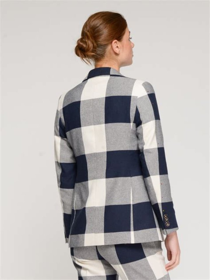 Chaqueta cuadros marino