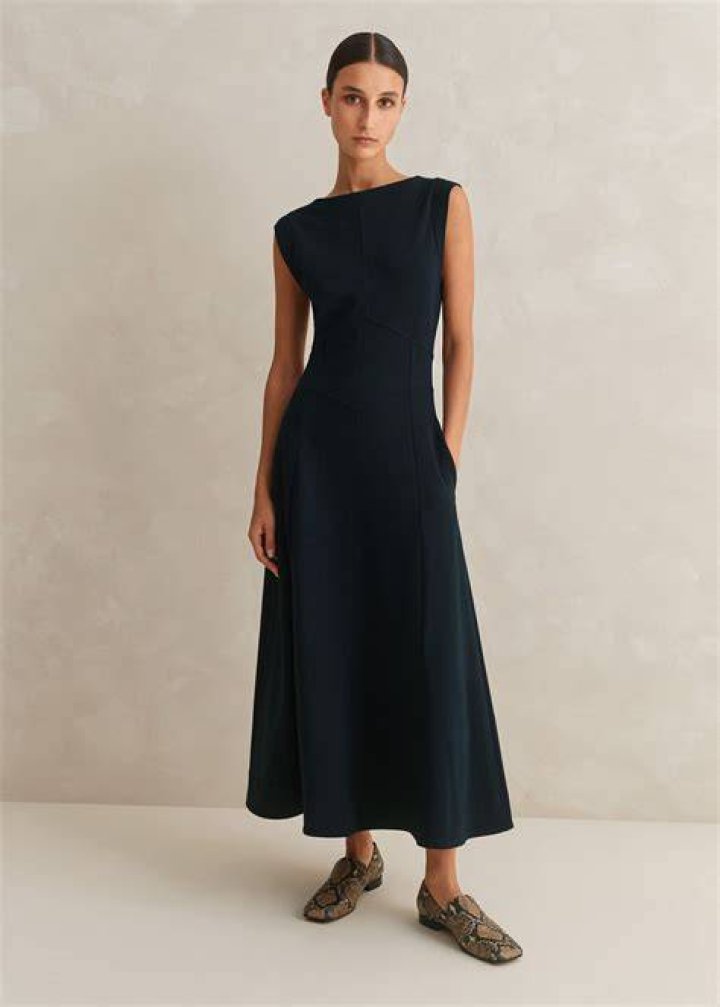 Cocoon-Sleeve Midi Dress Cocoon-Sleeve Midi Dress