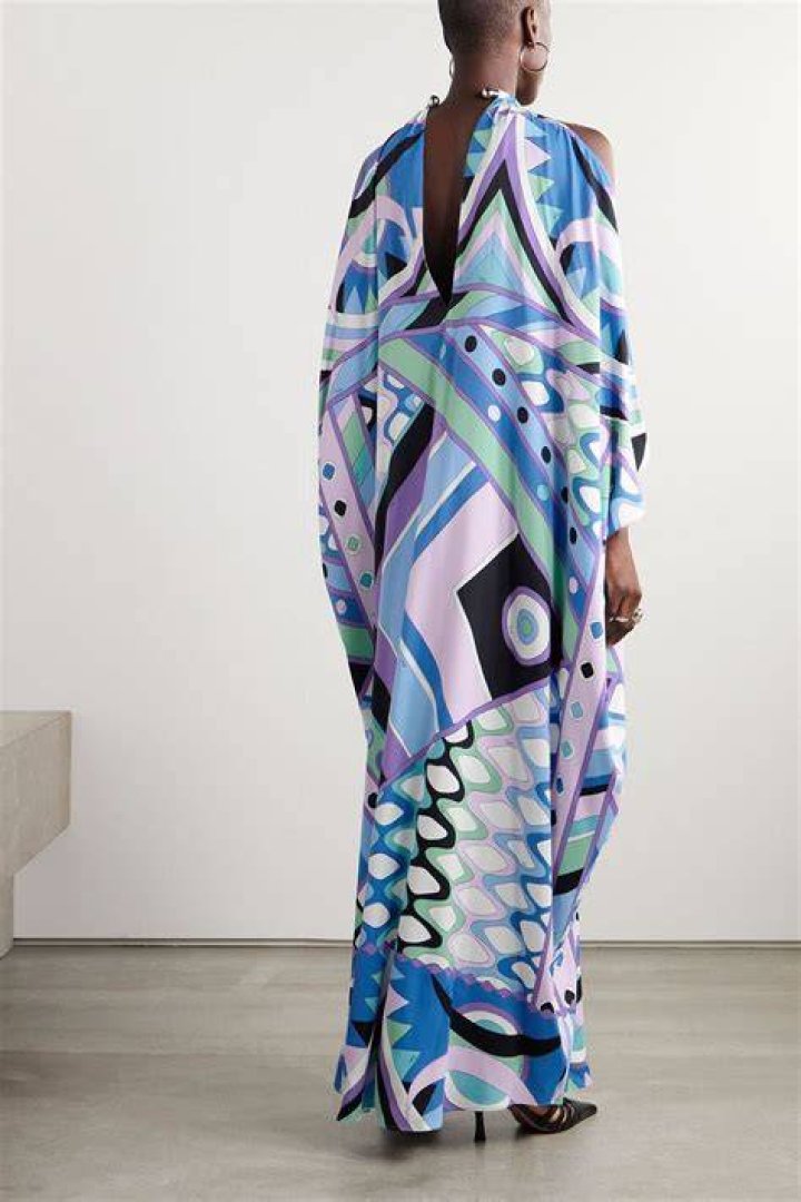 Cutout Satin Kaftan Cutout Satin Kaftan