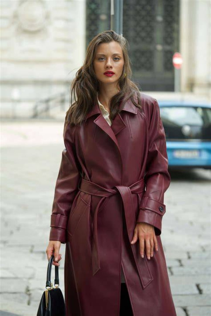 Faux Leather Trench Faux Leather Trench
