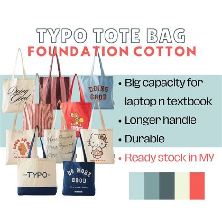 Foundation Typo Organic Tote Bag 