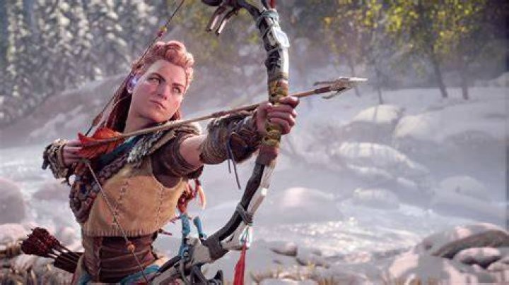 Horizon Forbidden West Aloy in Ranged Master Valor Surge Activated Face Paint
