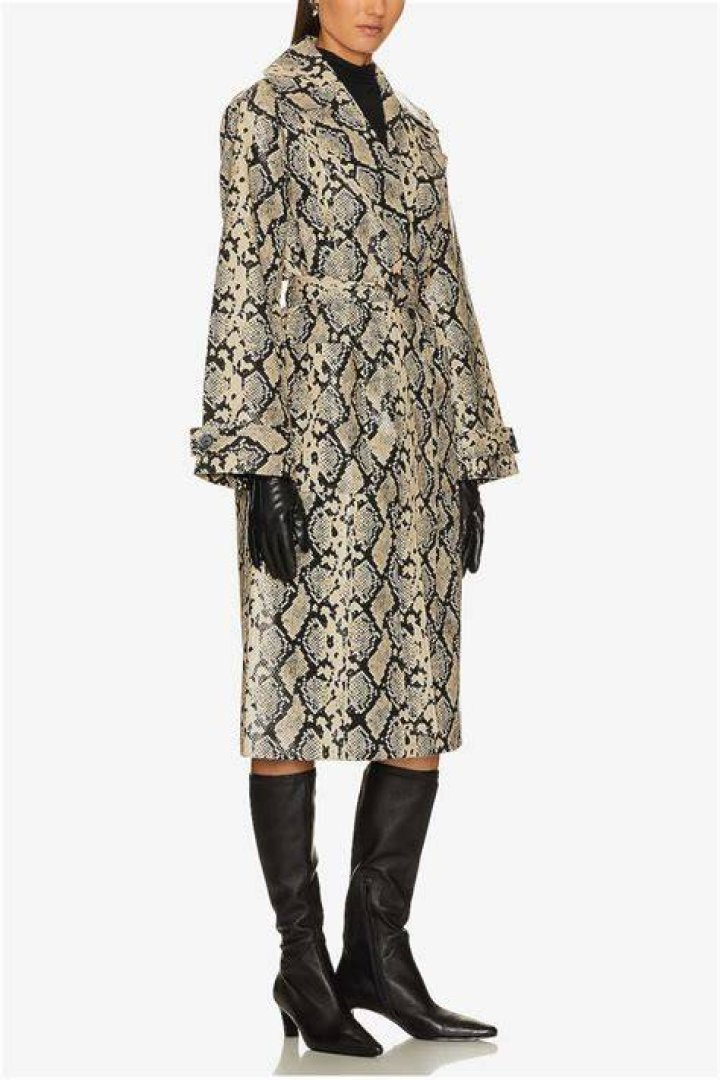 Jo Faux Snakeskin Trench Jo Faux Snakeskin Trench