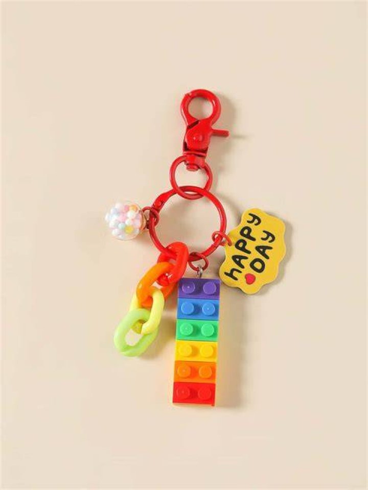 Keychain, Red, Fashion accessory, Chain, Leather, 