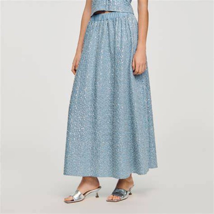 Lidiya sequined stretch-tulle maxi skirt
