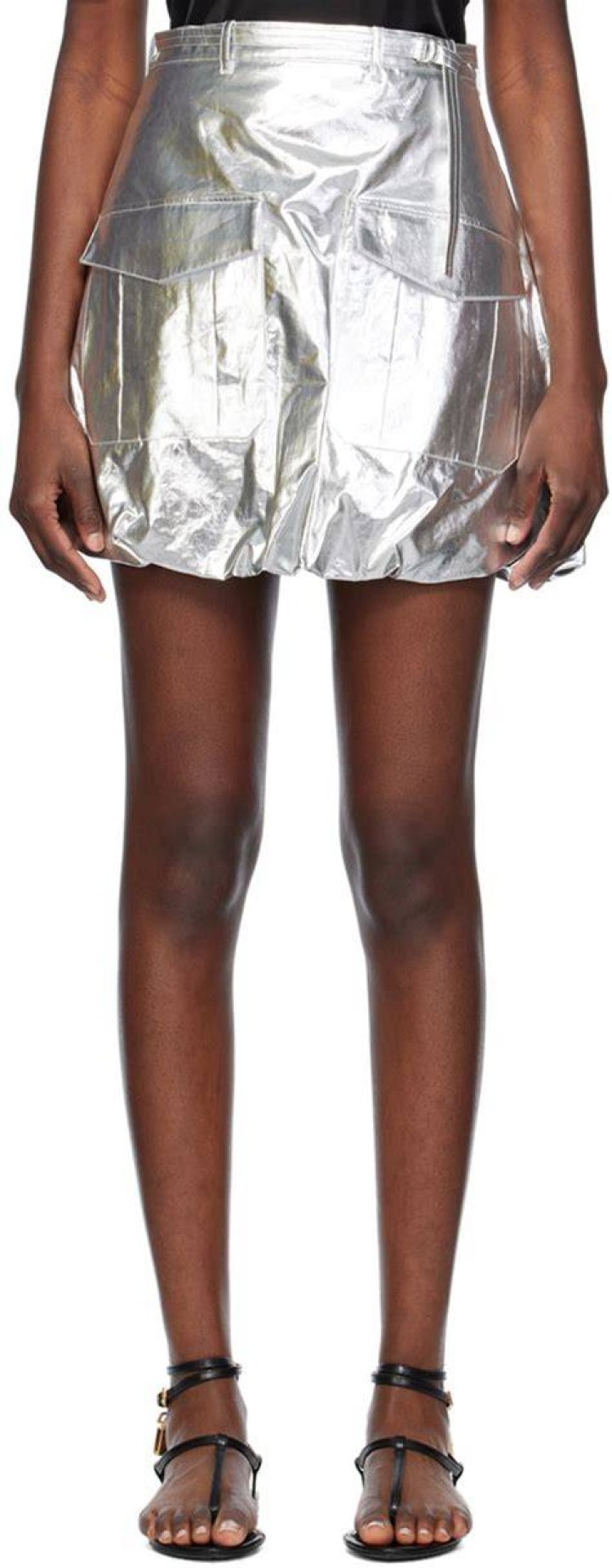 Metallic miniskirt