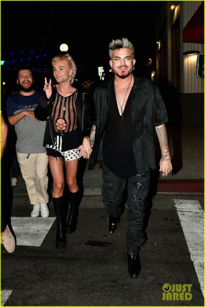 Oliver Gliese on a night out with Adam Lambert