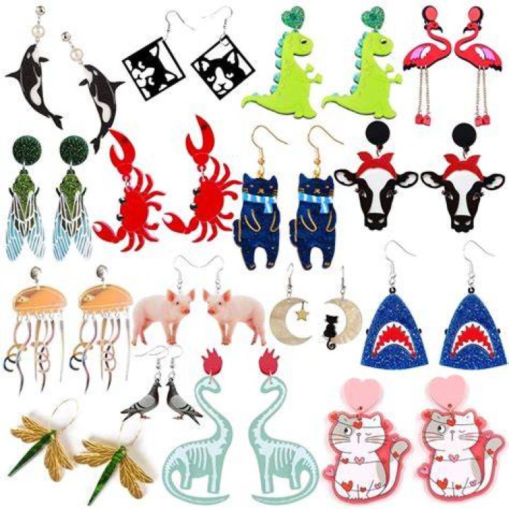 Pendientes colgantes animales