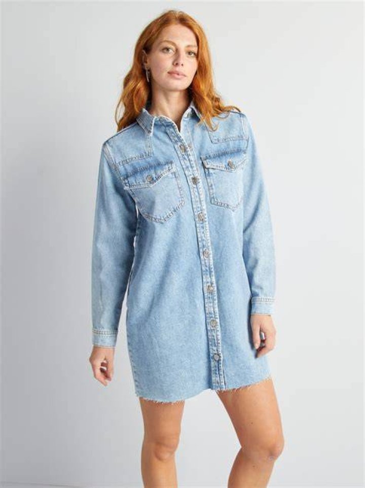 Vestido camisero vaquero azul