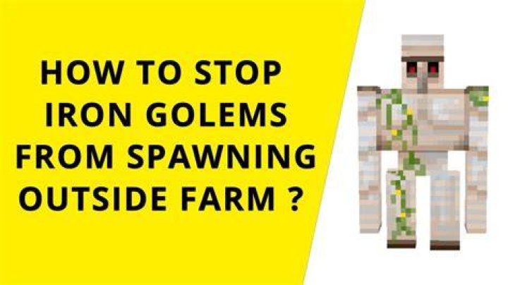 What can’t iron golems spawn on?